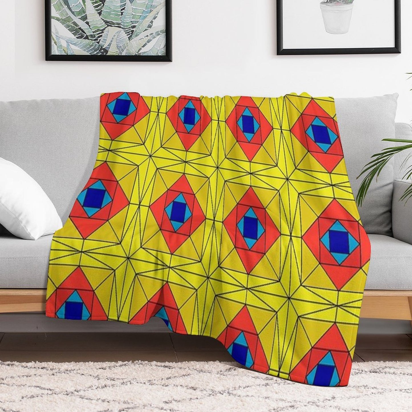 Suspiria Stained Glass Throw Blanket