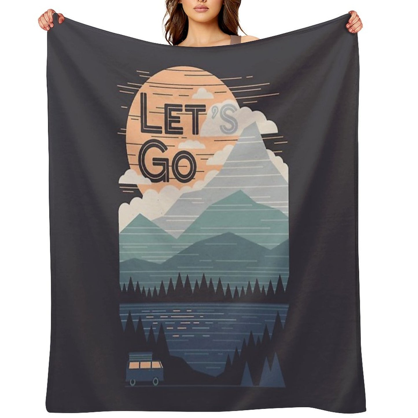 Let's Go Throw Blanket