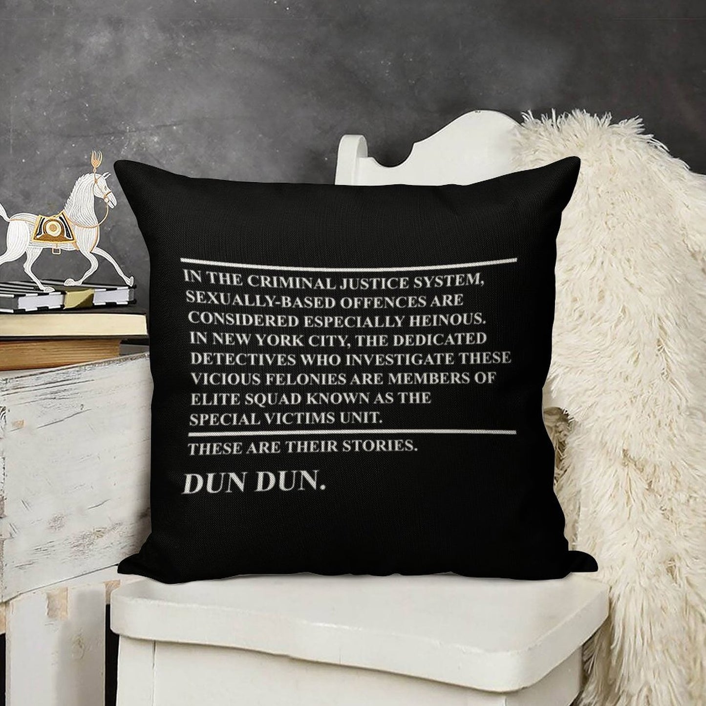 Law & Order Svu Linen Throw Pillow Cover