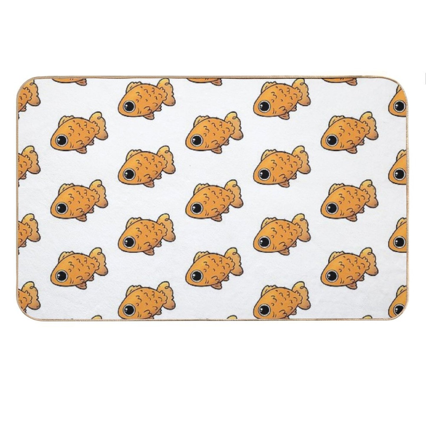 Cute Goldfish Cartoon Pet Bath Mat
