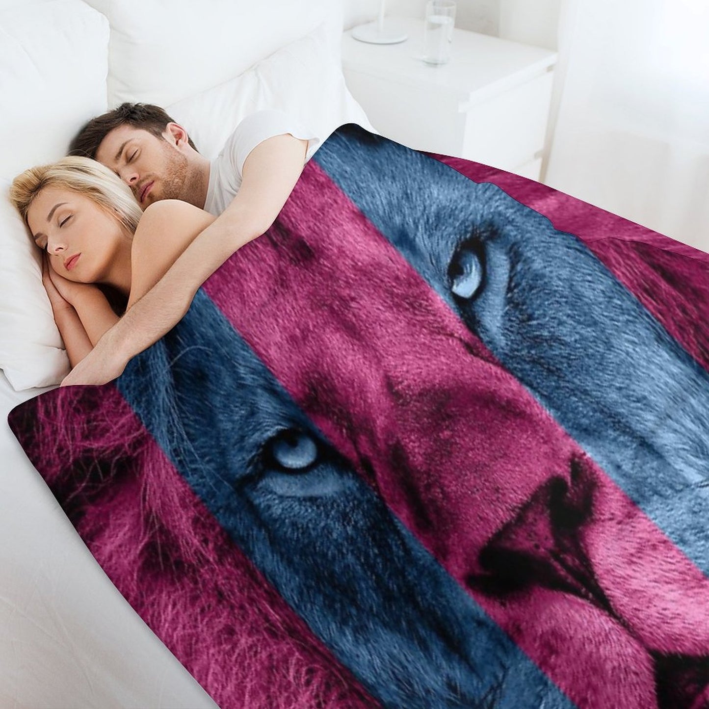 Aston Villa Lion Throw Blanket