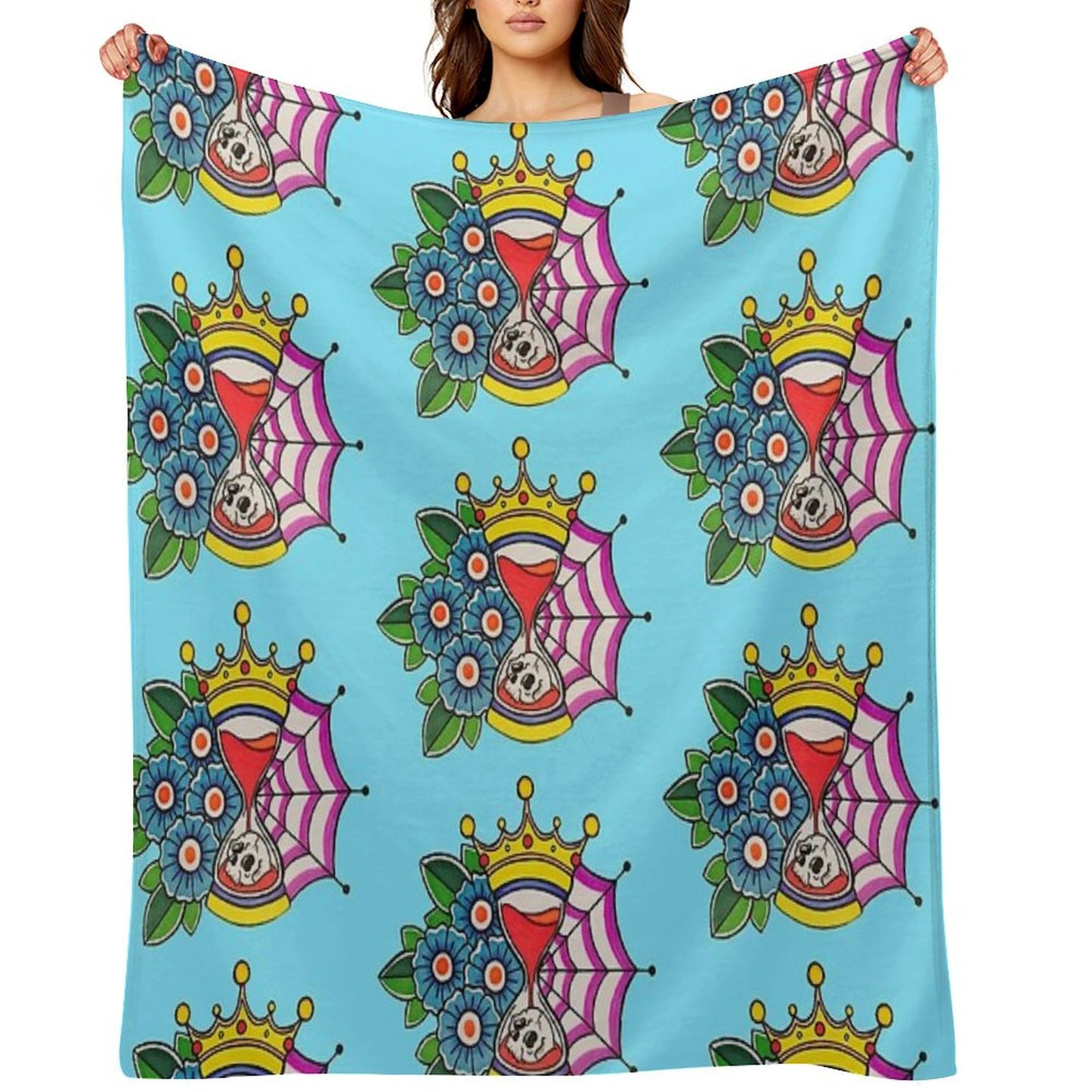Time Is King Throw Blanket
