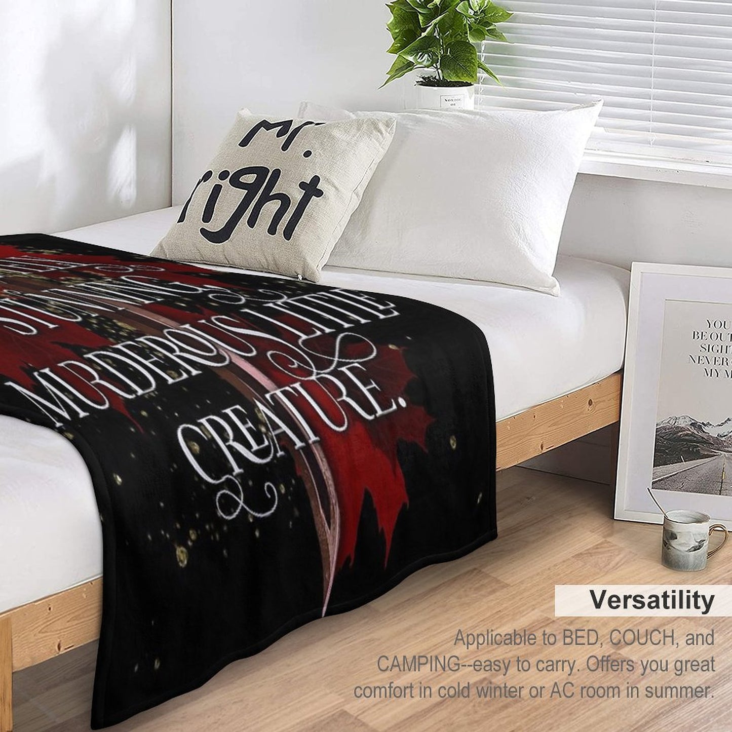 You're An Absolutely Stunning, Murderous Little Creature. From Blood And Ash Jennifer L Armentrout Throw Blanket