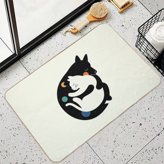 More Hugs Less Fights Bath Mat