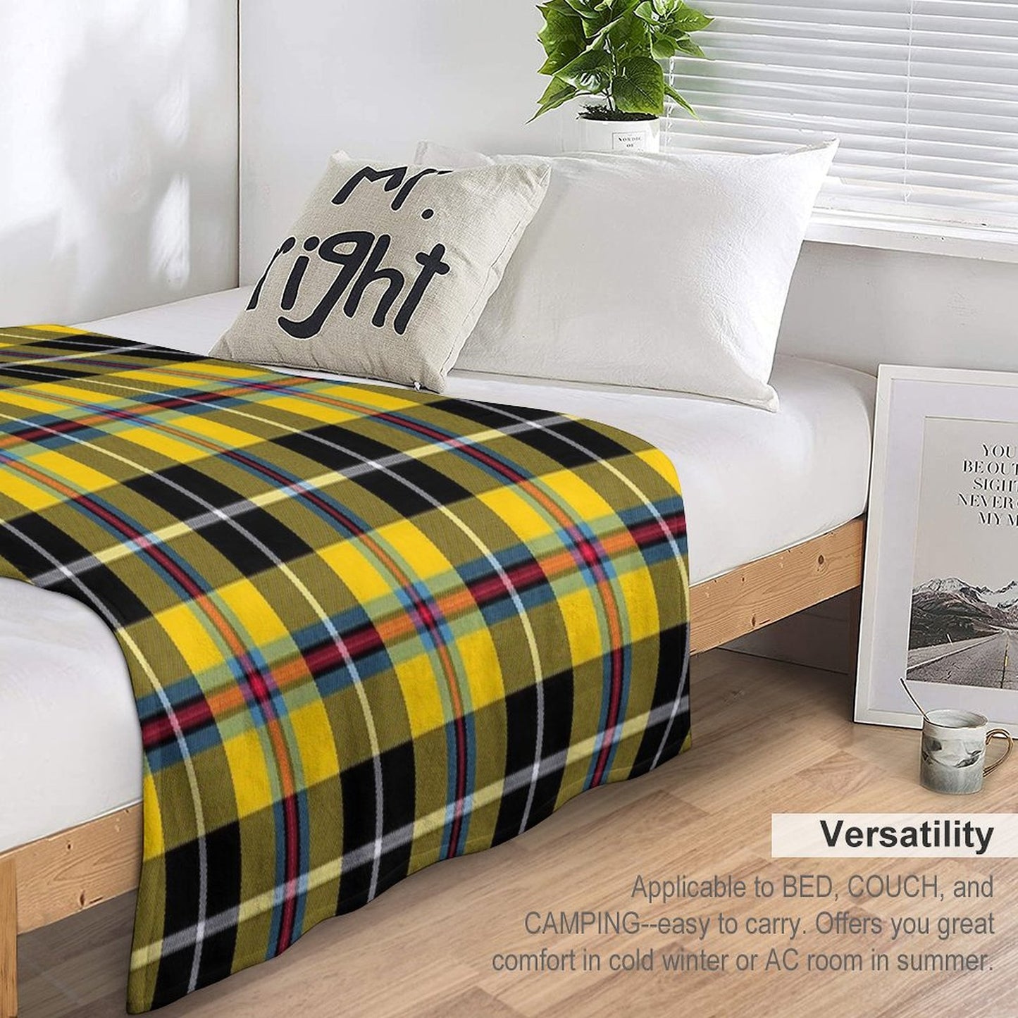 Cornish Tartan Throw Blanket