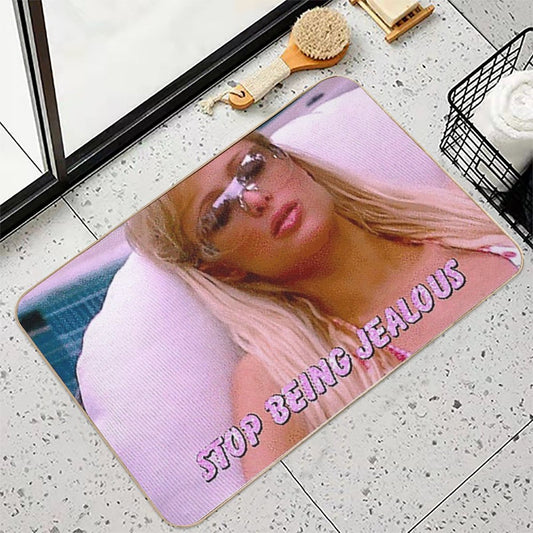 Stop Being Jealous Bath Mat
