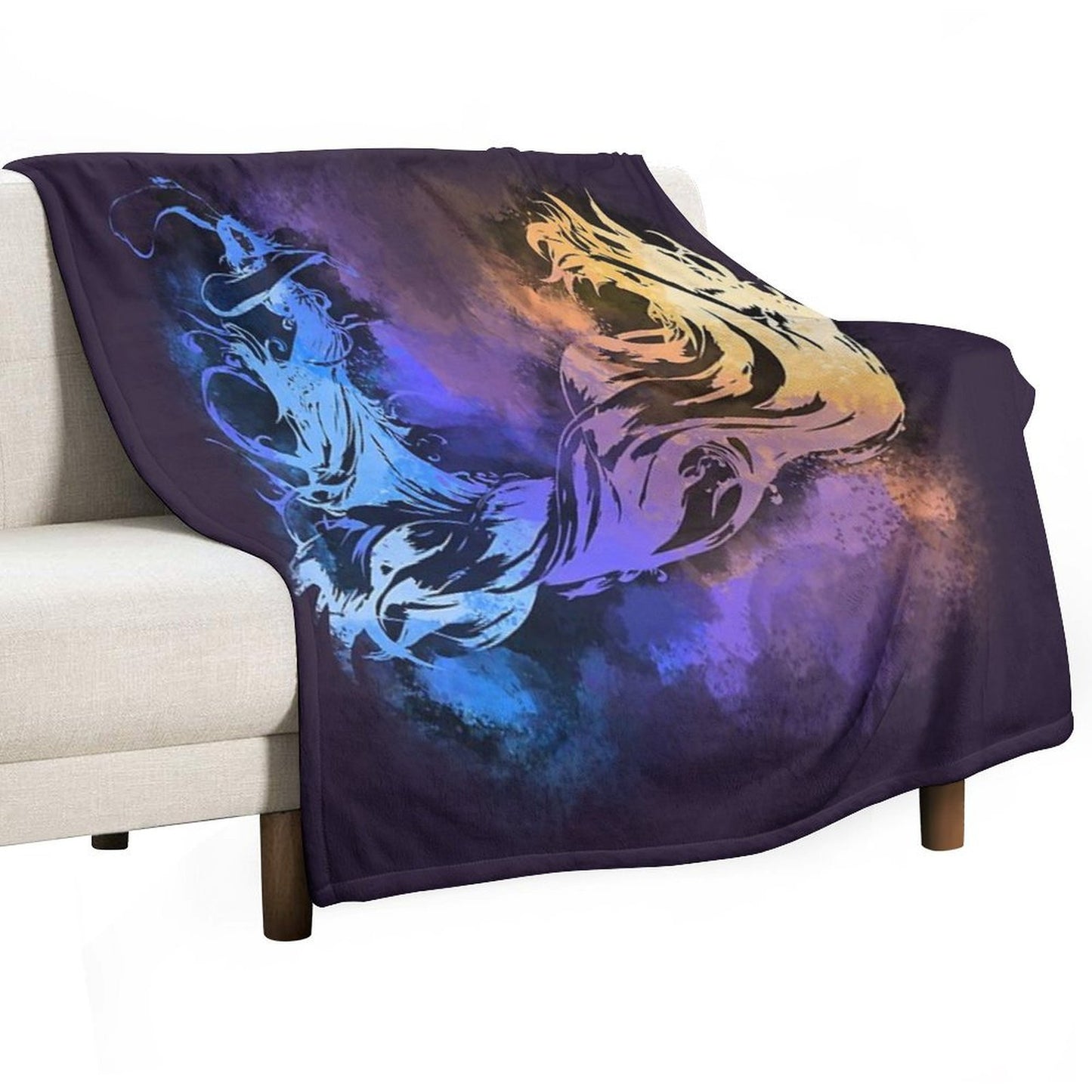 Final Fantasy X Logo Throw Blanket