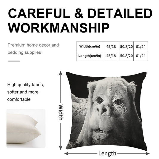 Falkor The Luck Dragon From The Neverending Story Design Linen Throw Pillow Cover