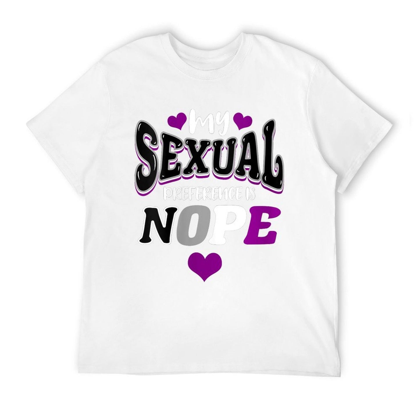 My Sexual Preference Is Nope Asexual Pride Eco-friendly Material T-Shirt
