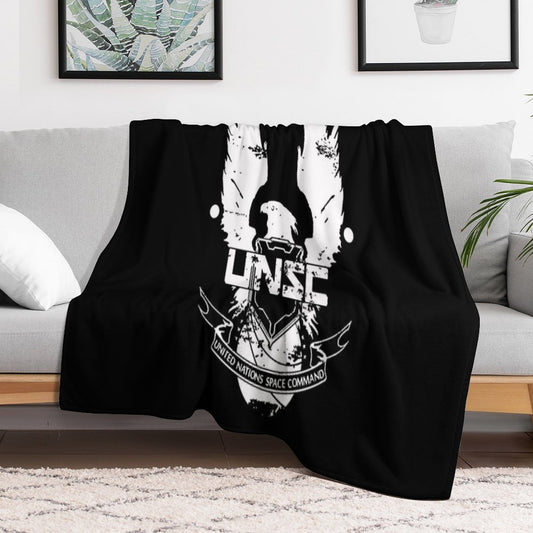 Halo UNSC Worn Logo High Quality Throw Blanket