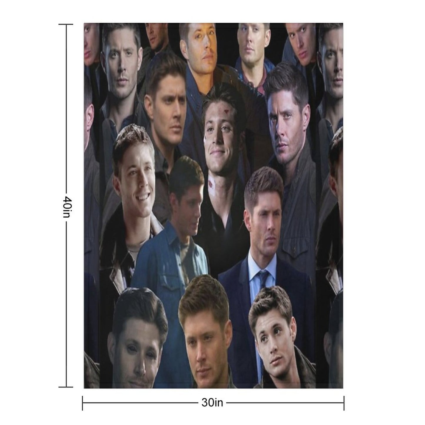 Dean Winchester Collage Throw Blanket