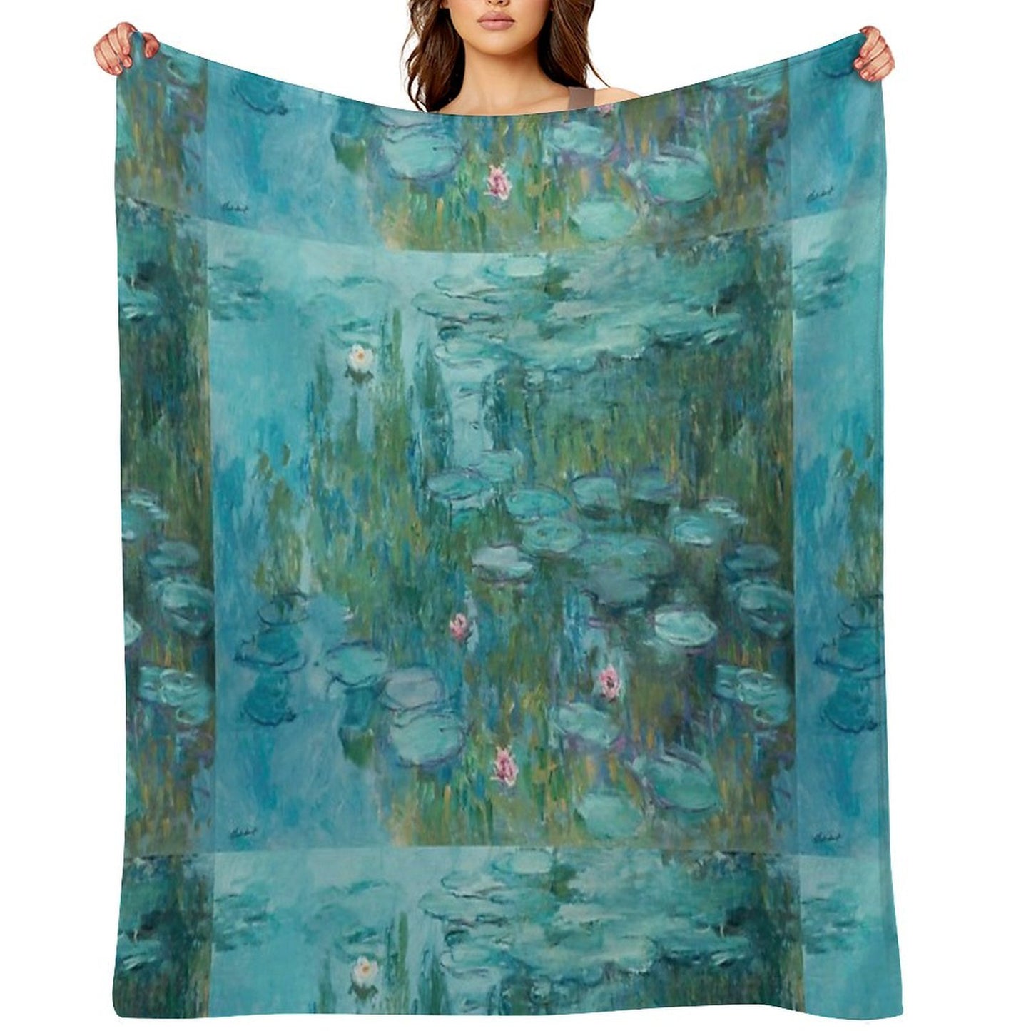 Claude Monet – Nymphéas – Water Lilies Throw Blanket