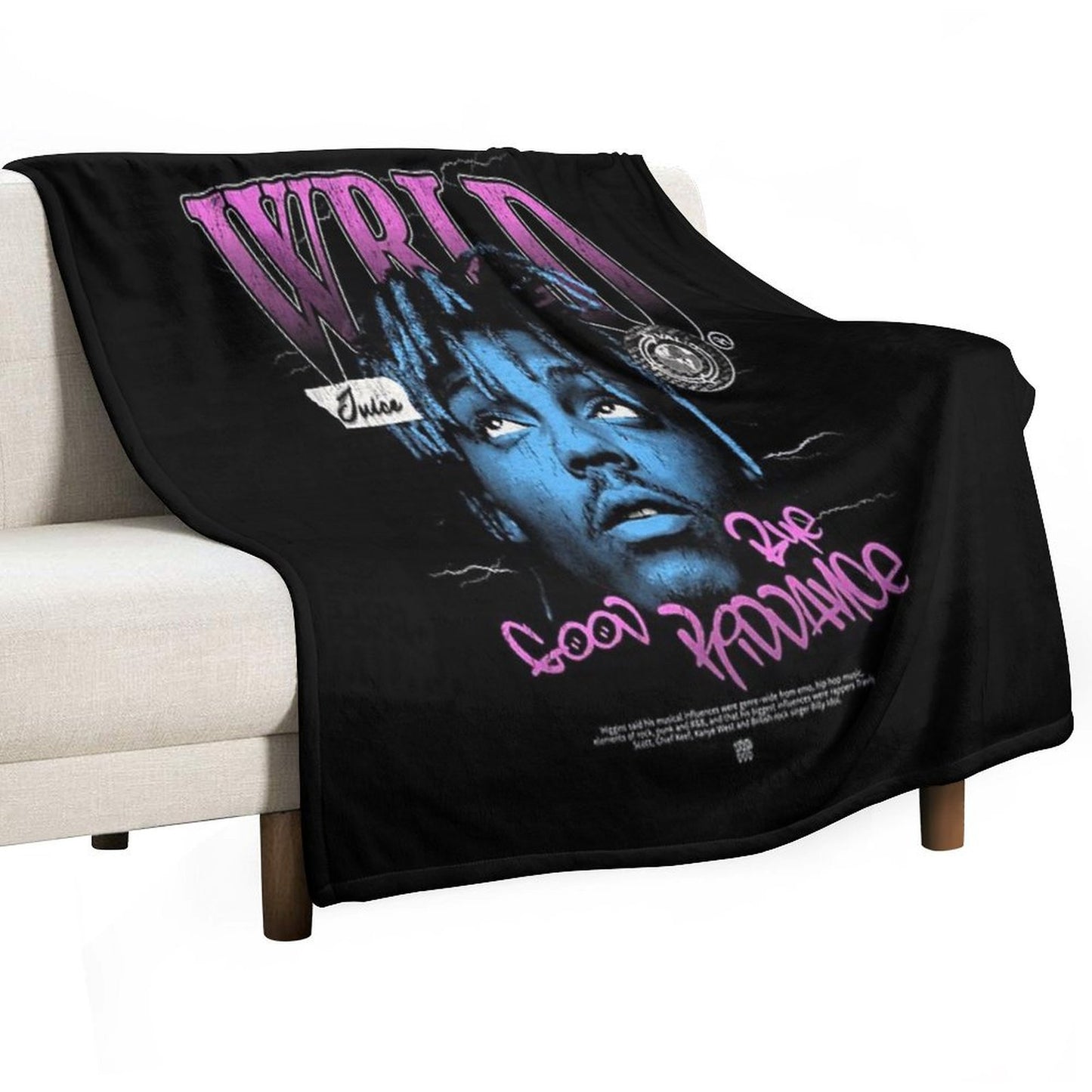 Juice WRLD Halftone Throw Blanket