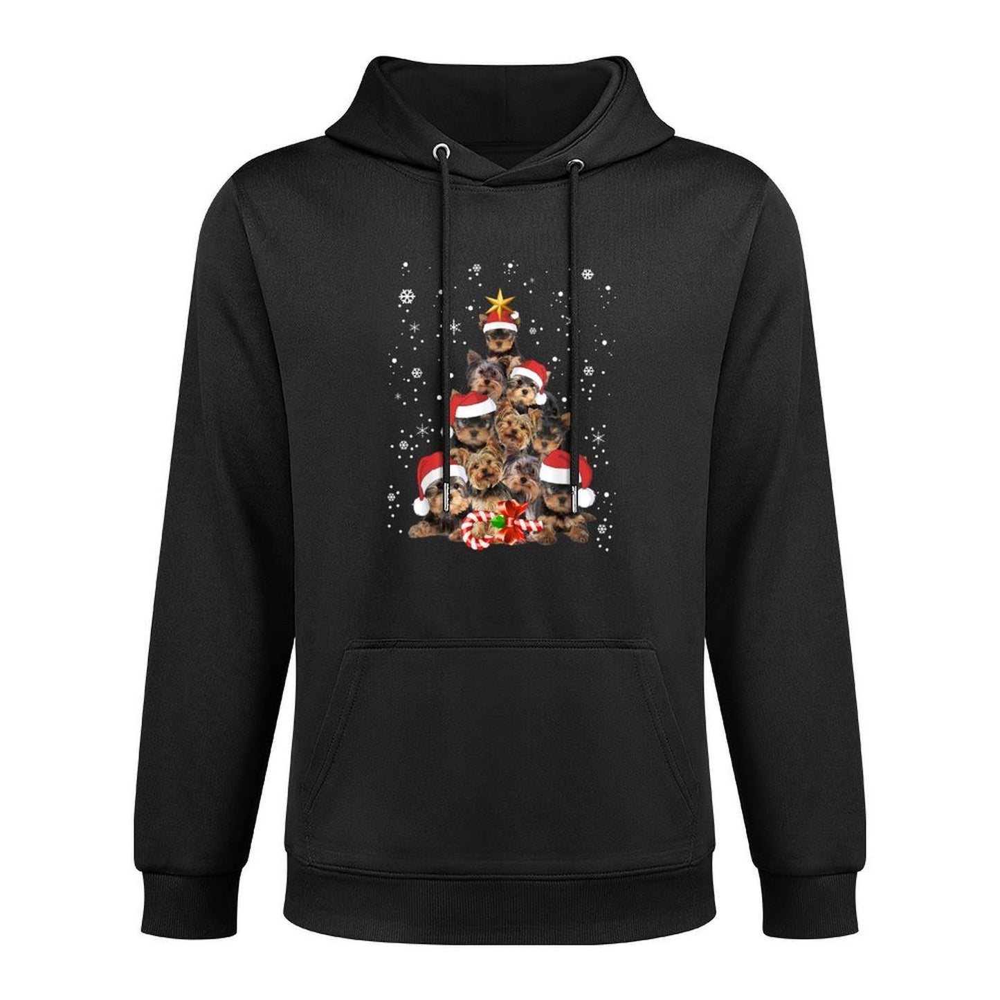 Yorkie Dogs Tree Christmas Sweater Xmas Pet Animal Dog Lover Layering Staple Hoodie