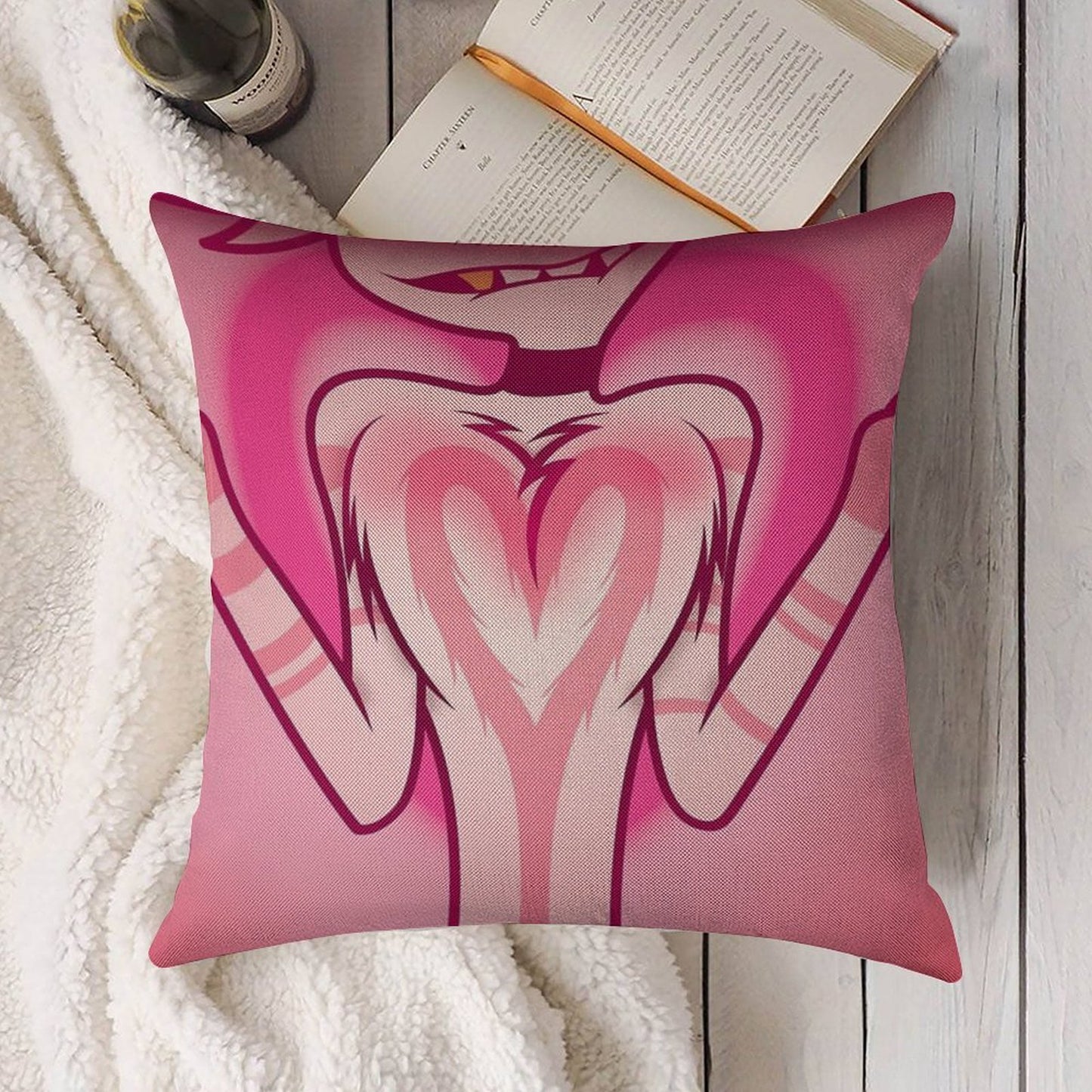 Floof Squish Linen Throw Pillow Cover