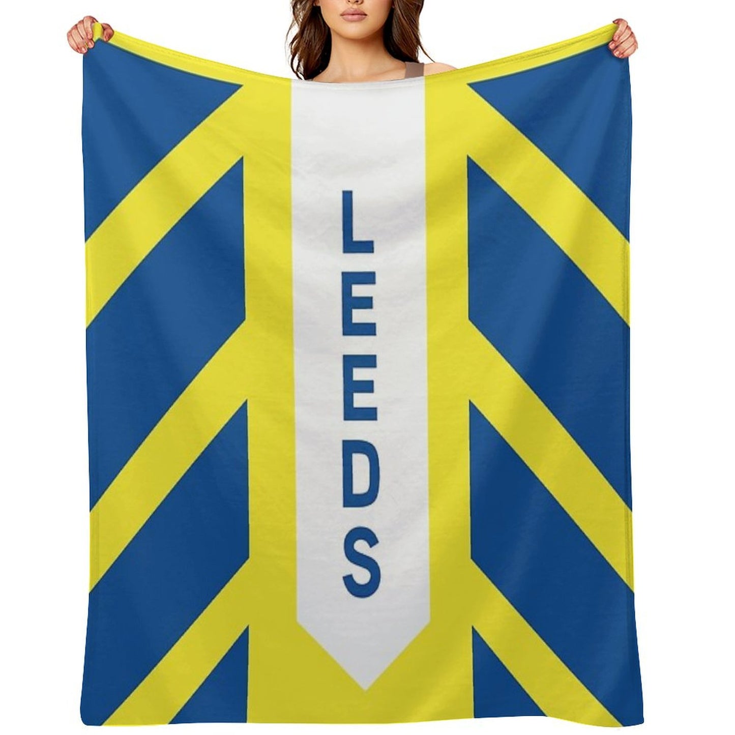 Leeds United Throw Blanket