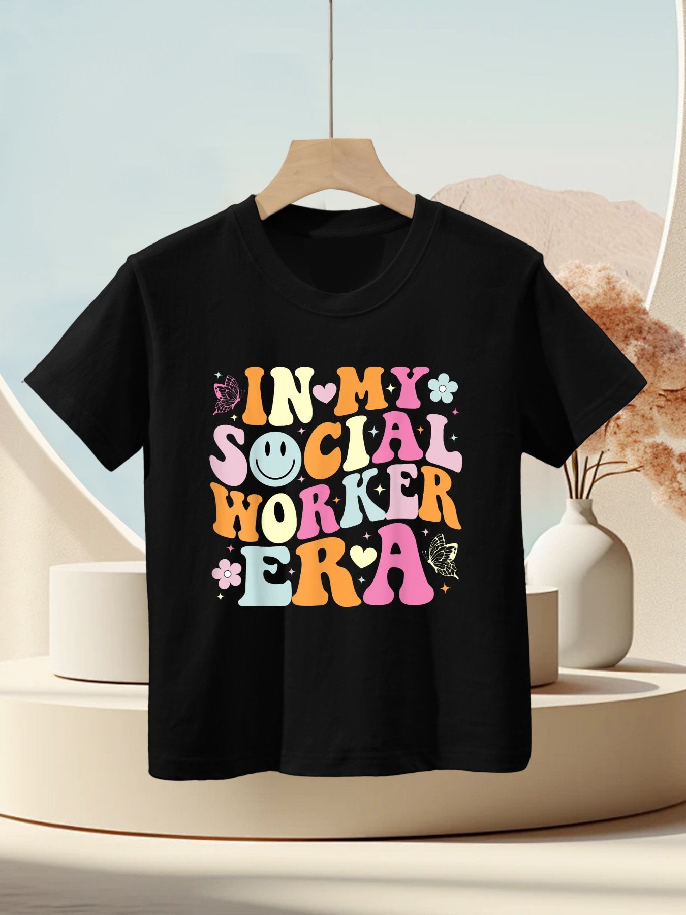 In My Social Worker Era Cute Social Worker Graduation MSW Kids T-Shirt