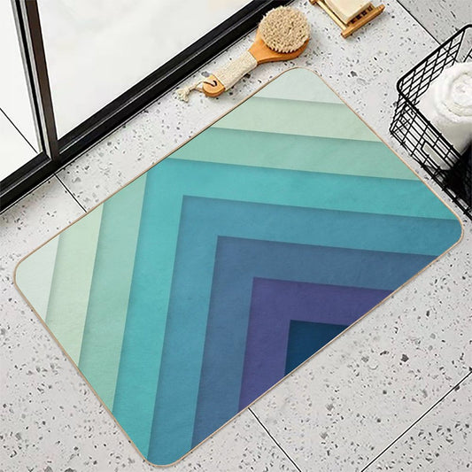 Retro Chevrons 001 Bath Mat
