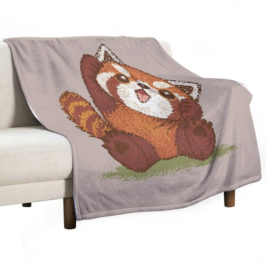 Cute Red Panda Throw Blanket