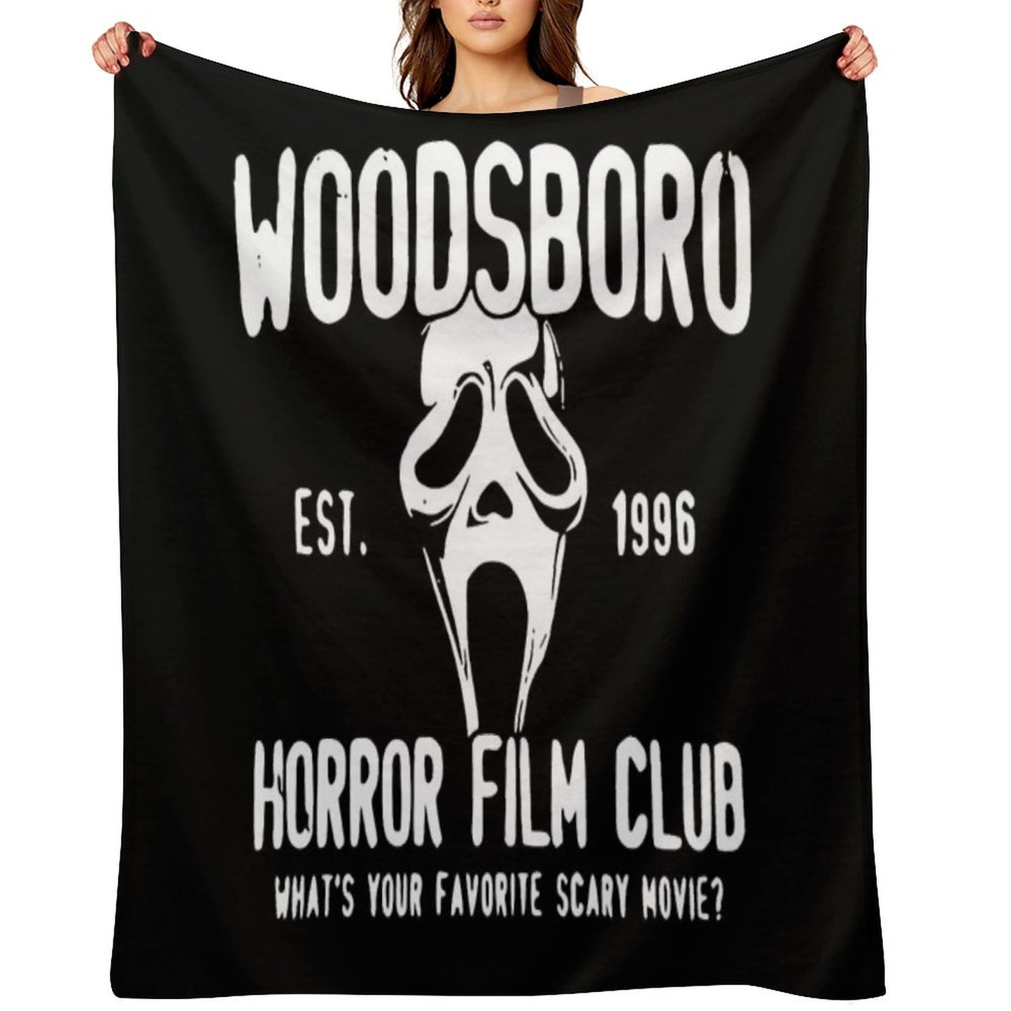 Scream Woodsboro Film Club Horror Throw Blanket