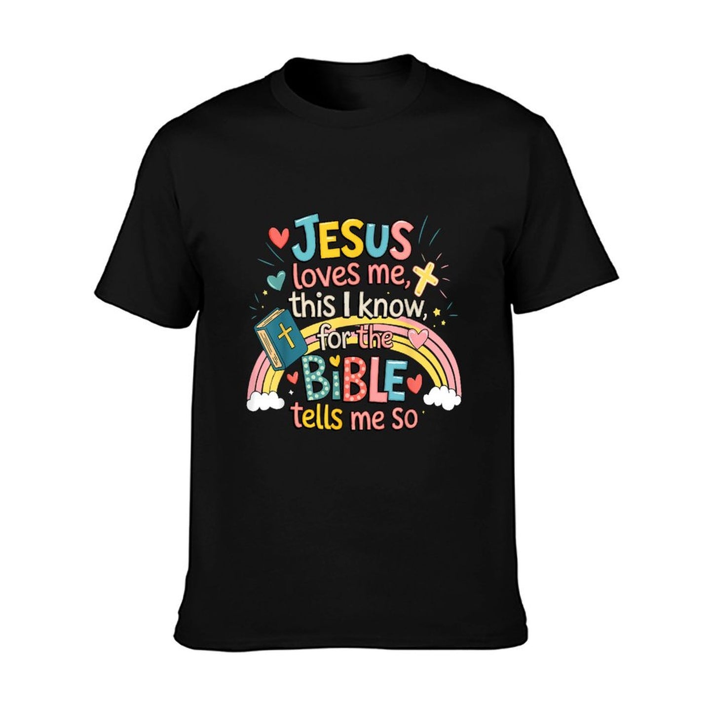 Jesus Loves Me This I Know Boys Kids Toddler Jesus Christian T-Shirt