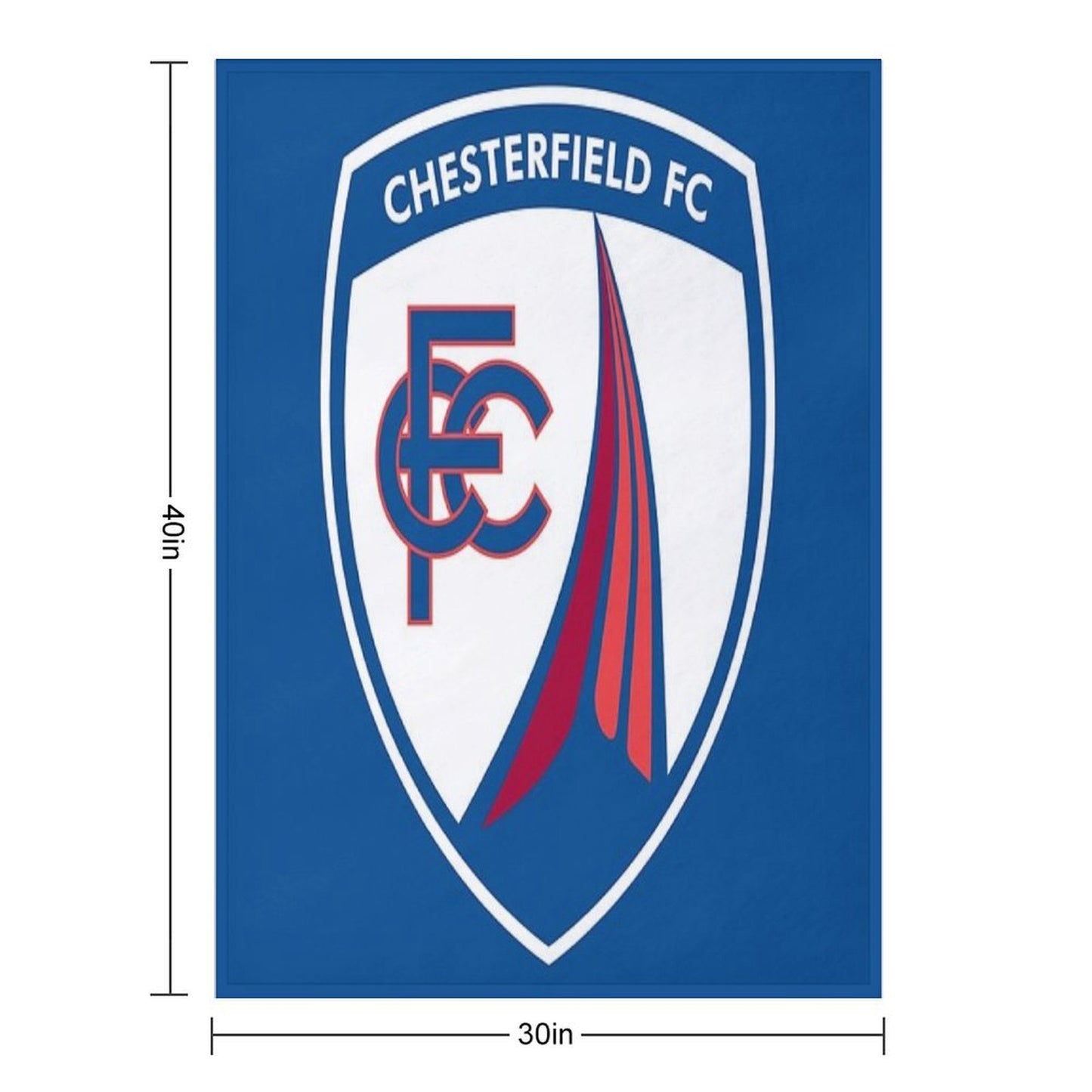 Chesterfield FC Fan Art Non-League Football Phone Case & Gifts Throw Blanket