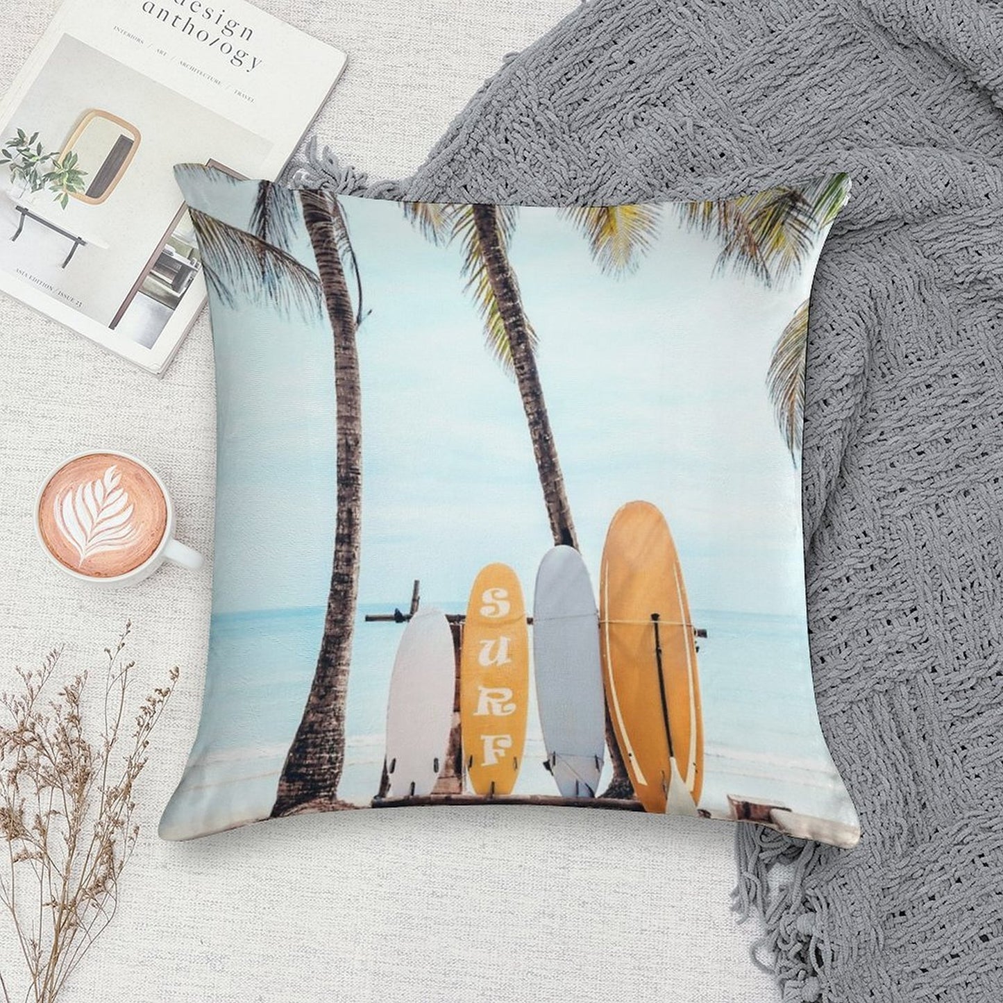Choose Your Surfboard Soft Style Accent Throw Pillow