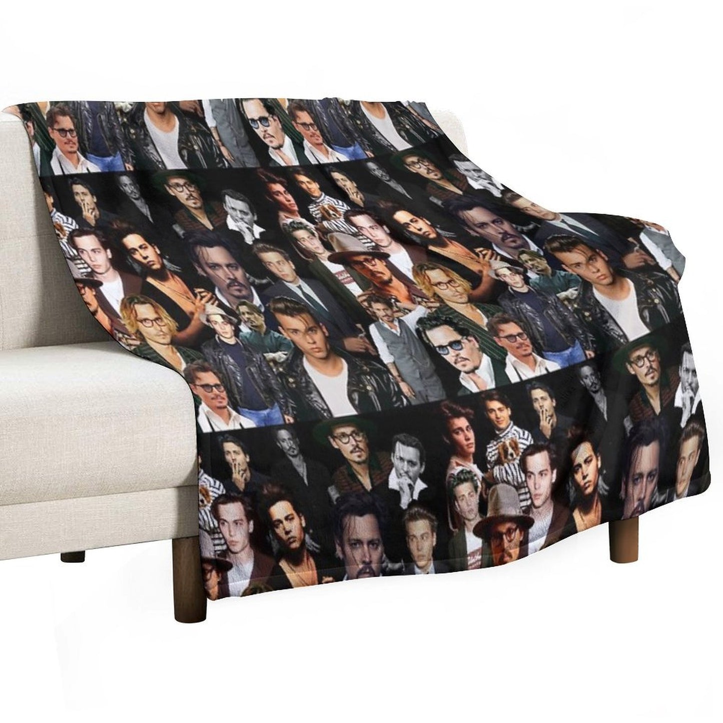 Johnny Depp Sexy Collage Throw Blanket