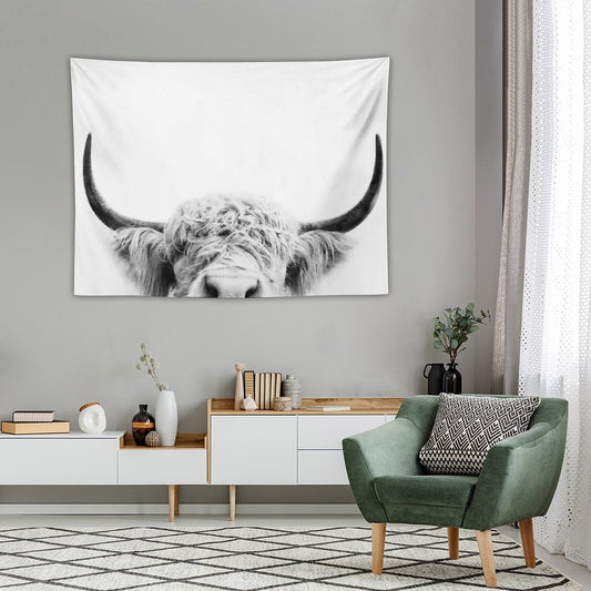 Peeking Cow Tapestry