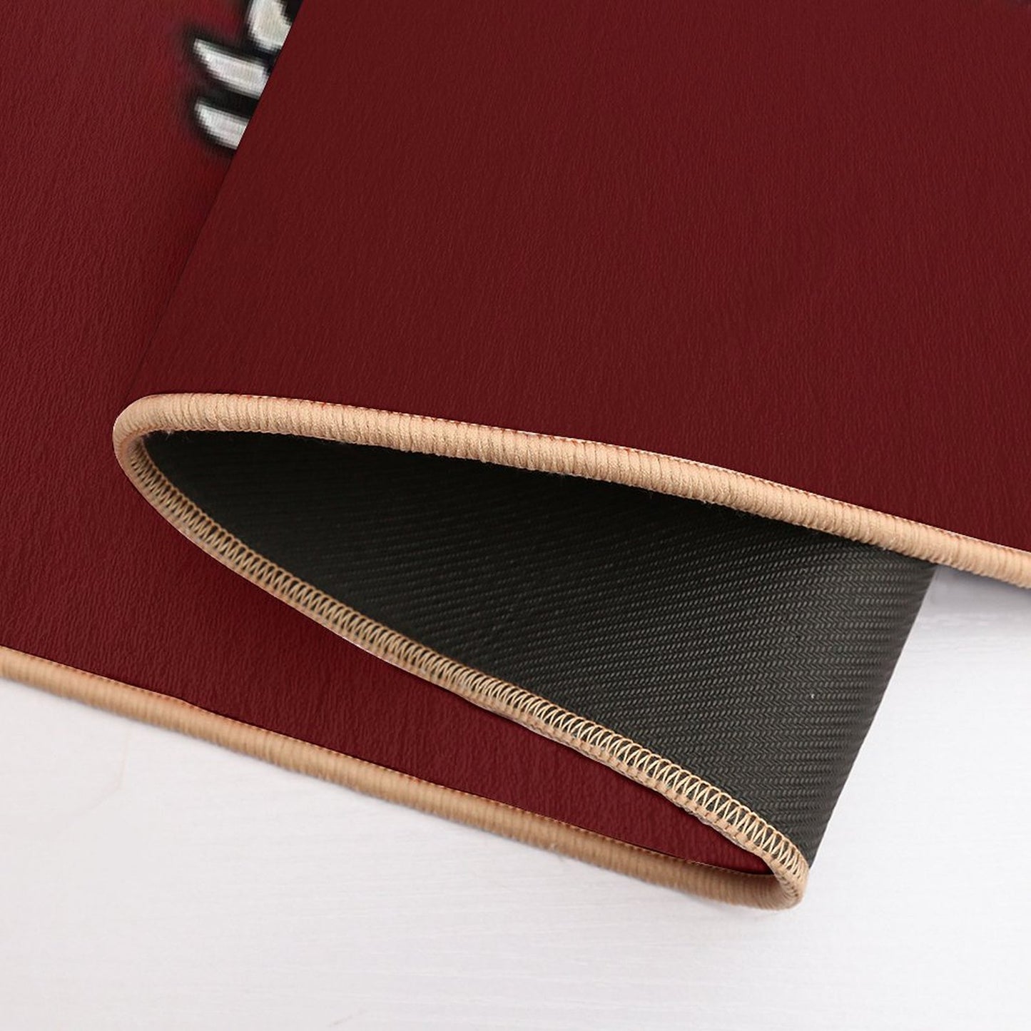 TIBETAN RUG-maroon Bath Mat