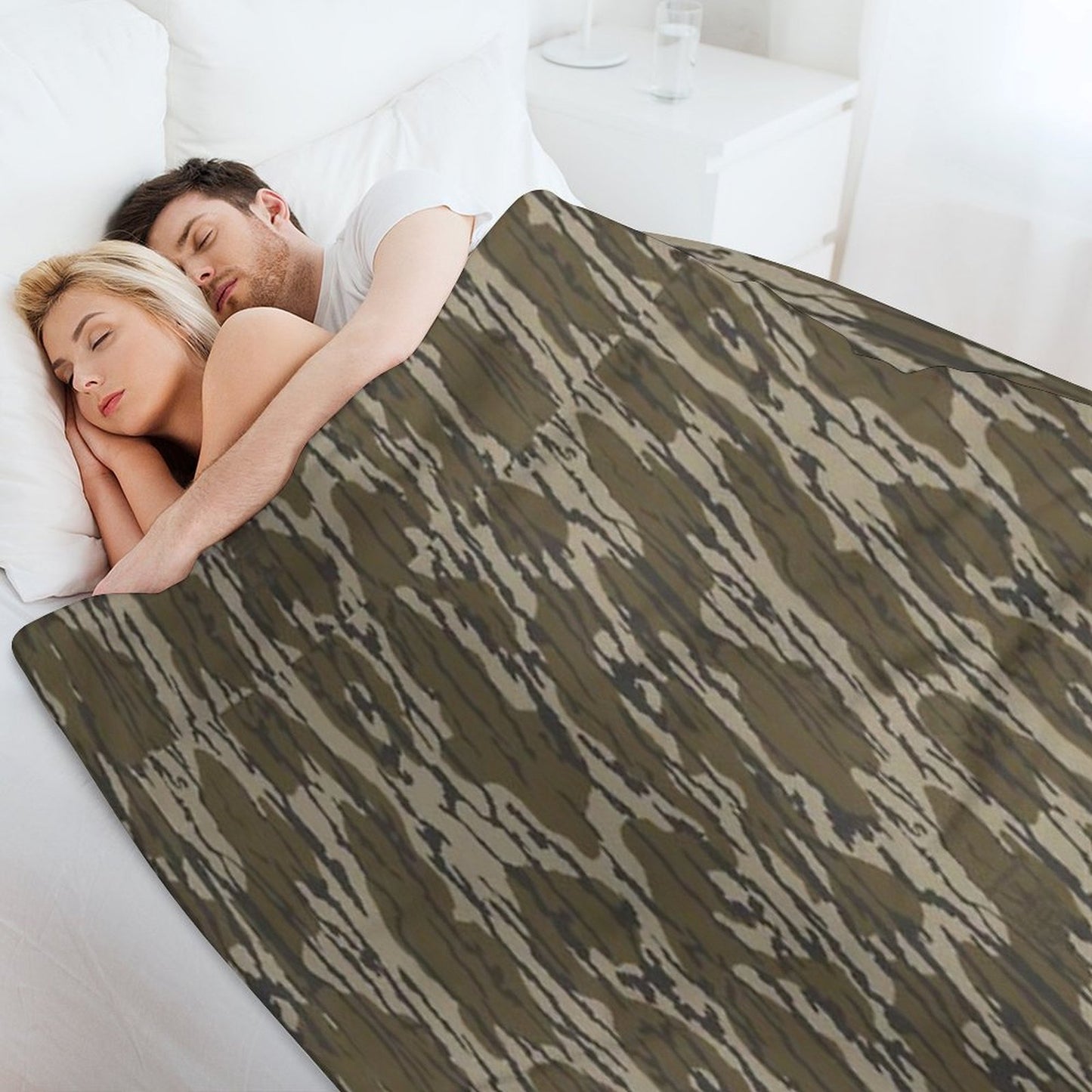 Everything Bottom Lands Camo Throw Blanket