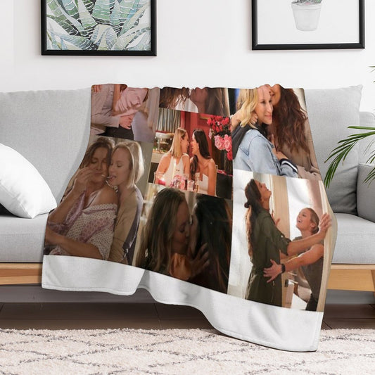 Marina Station 19 Large Collage Designed for Blankets Throw Blanket