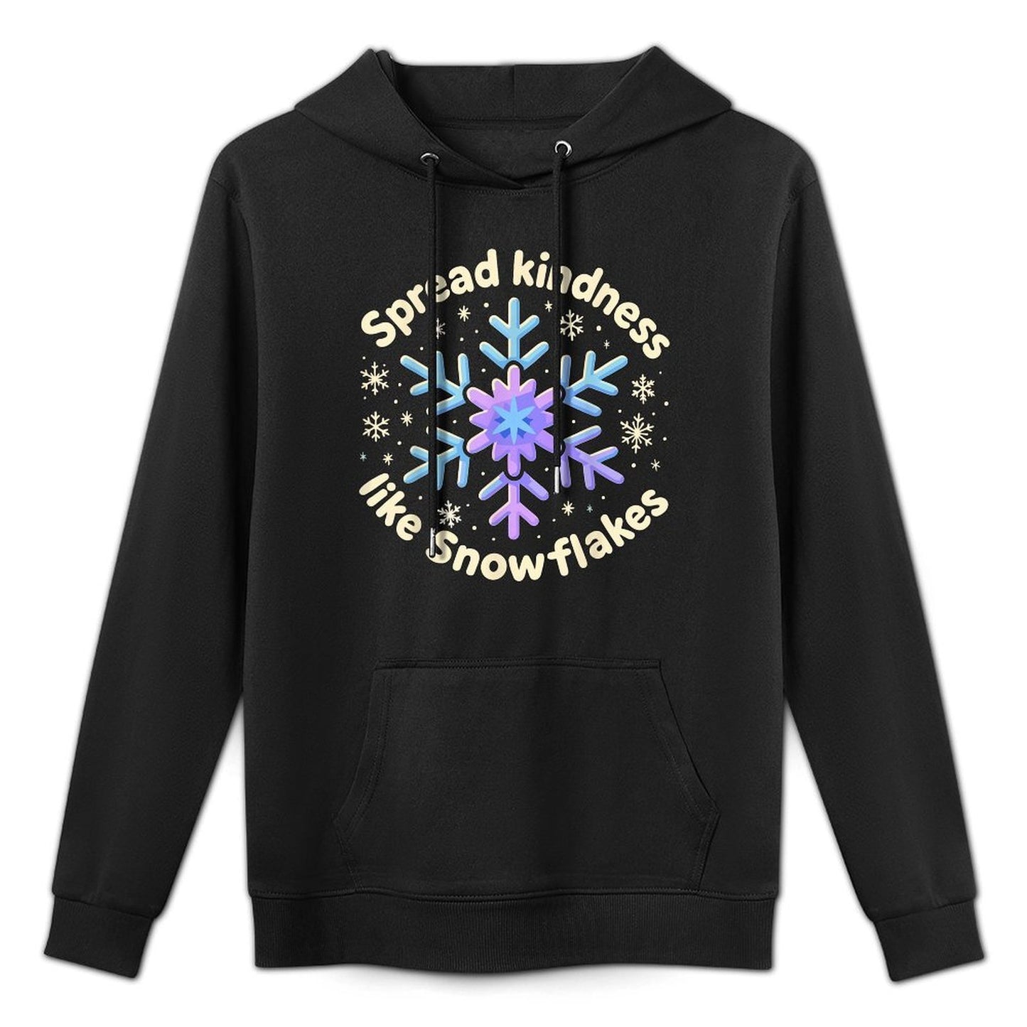 Christmas Snowflake, Spread Kindness Like Snowflakes Unisex Design Hoodie