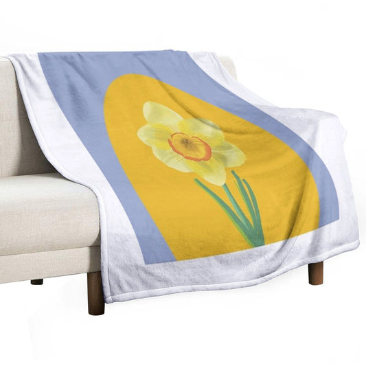Daffodil Throw Blanket