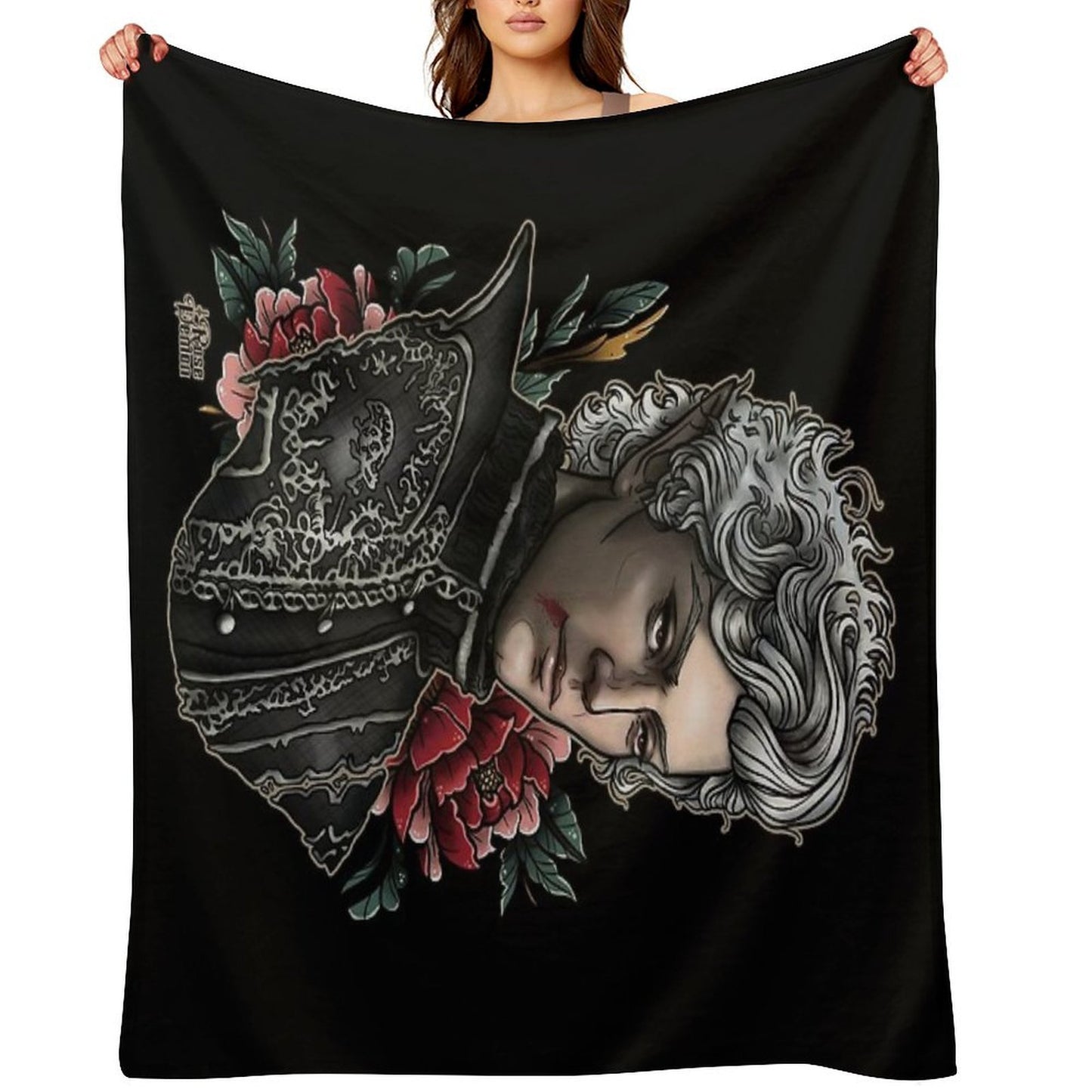 Astarion Vampire BF Throw Blanket