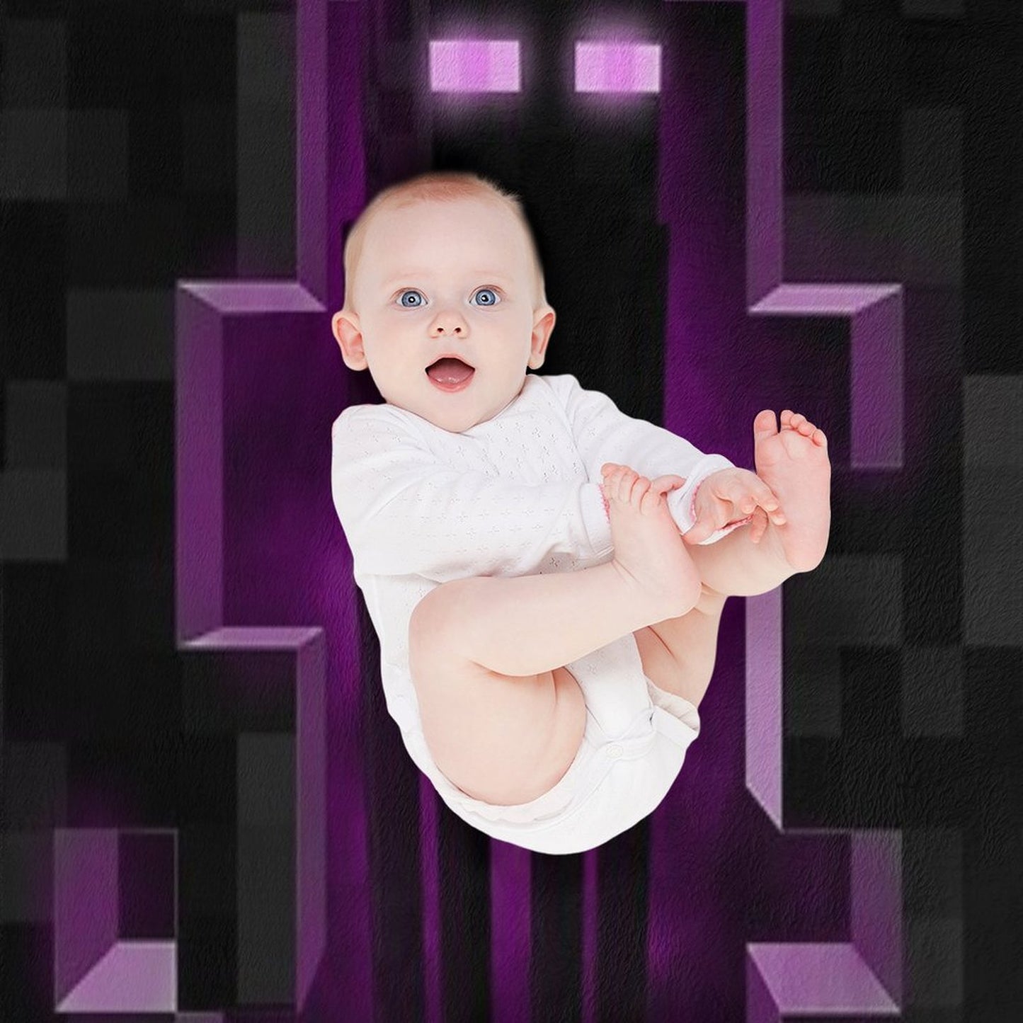 Enderman Minecrafter Enderdragon Throw Blanket
