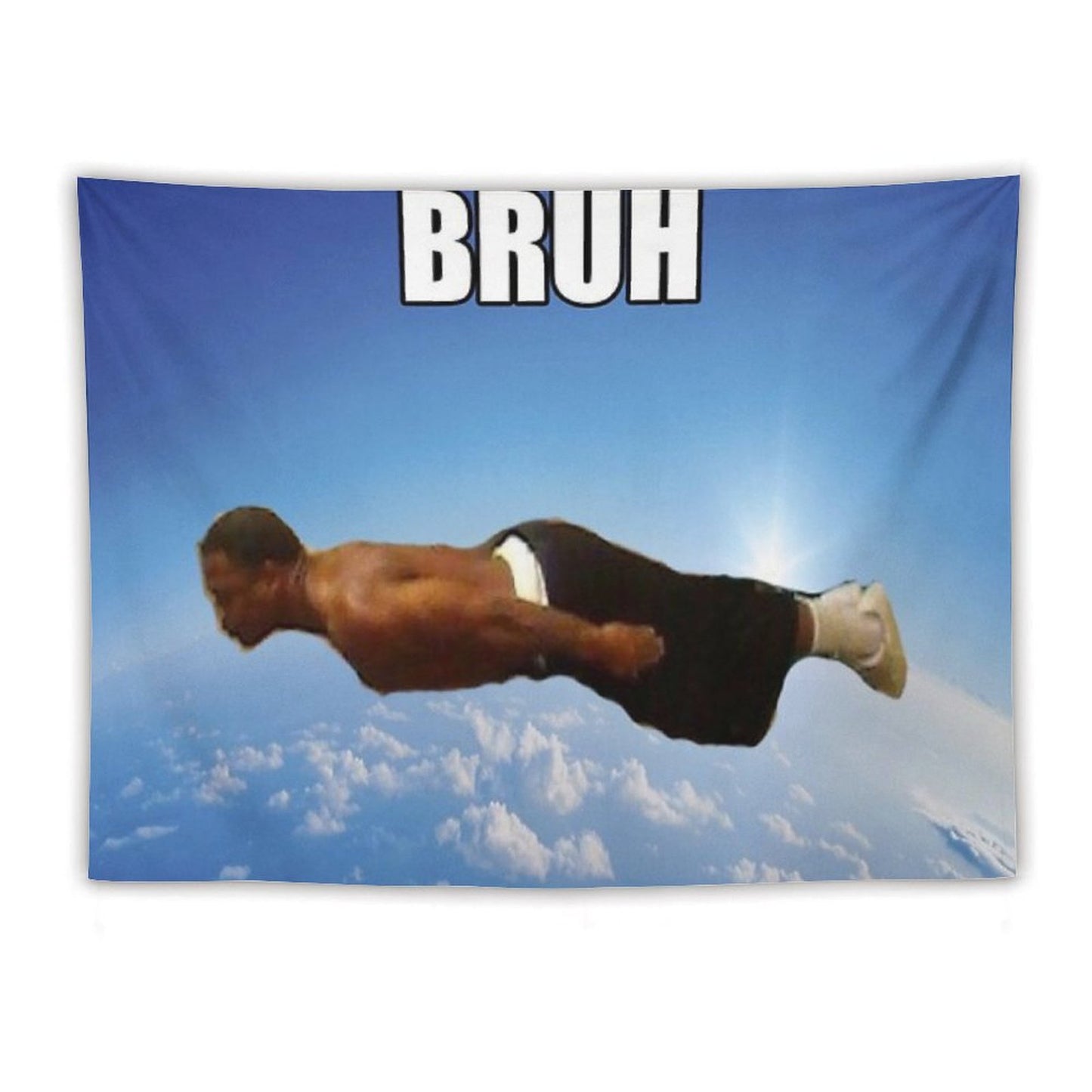 Bruh Flying Midget Tapestry