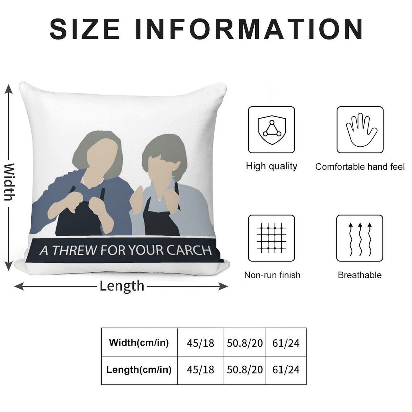 Prude And Trude - Kath And Kim Soft Shrink-Resistant Throw Pillow