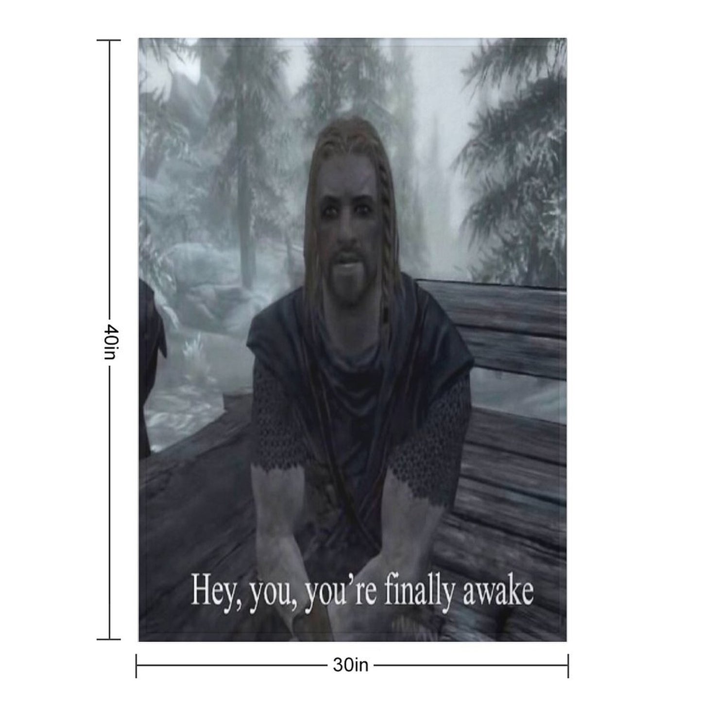 Hey You’re Finally Awake Throw Blanket