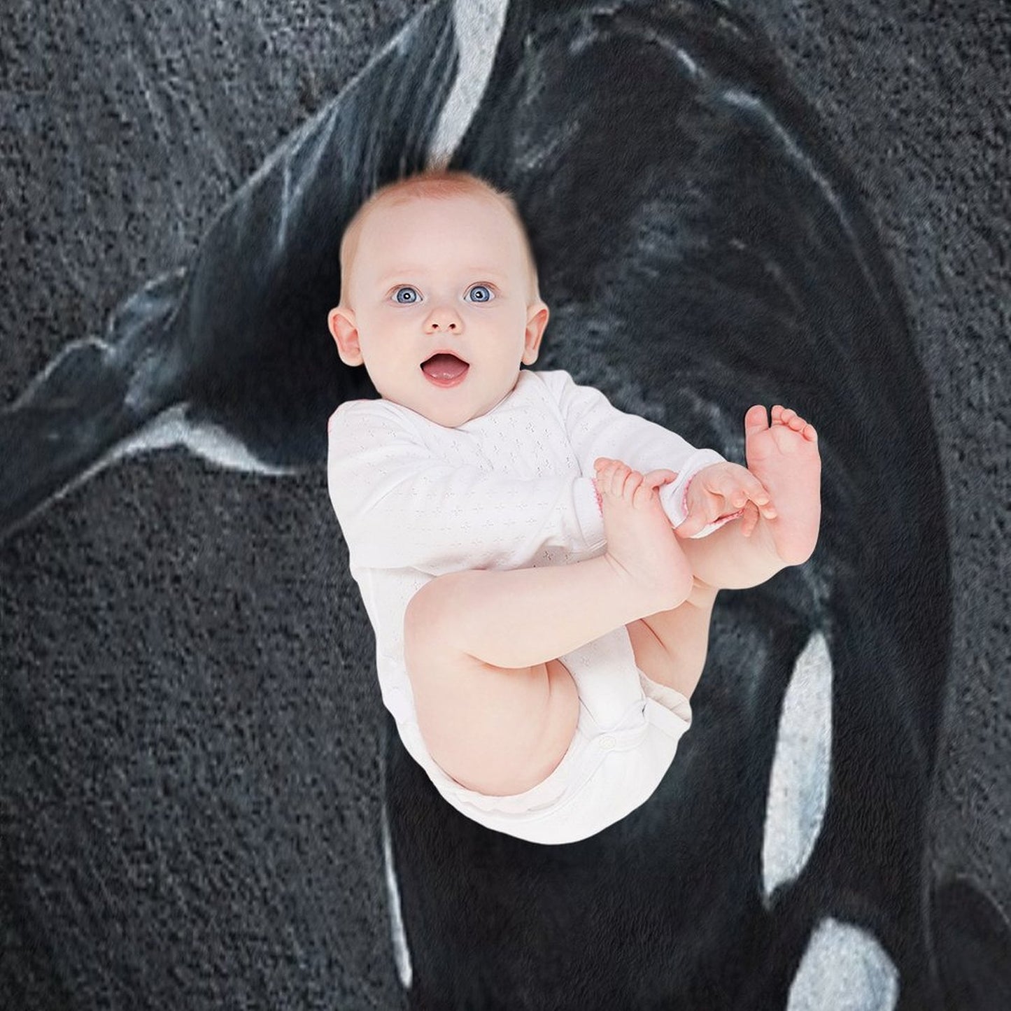 White Whale - Orca Throw Blanket