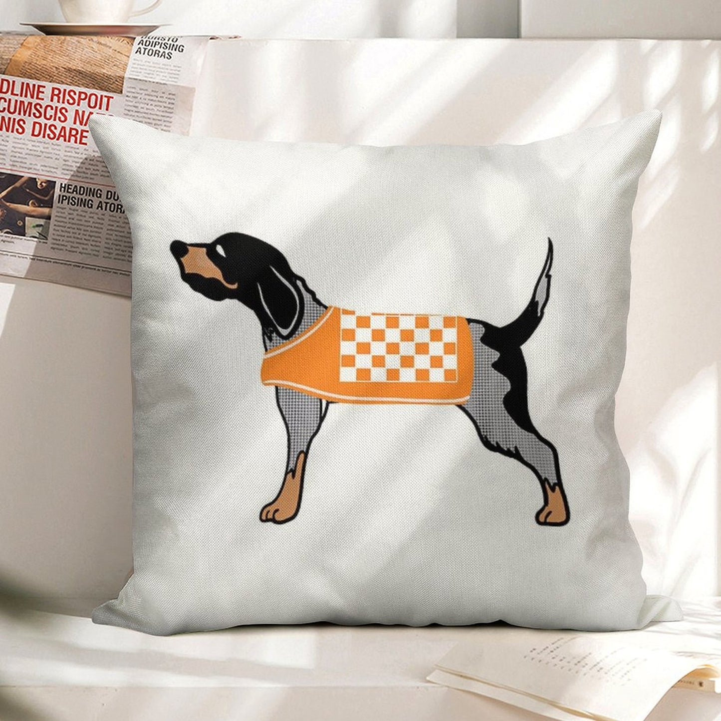 Smokey Linen Throw Pillow Cover