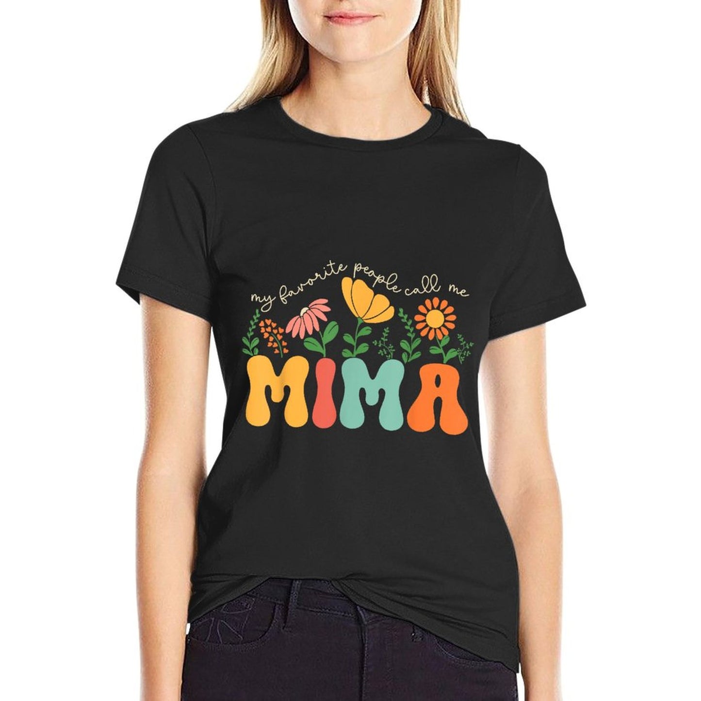 My Favorite People Call Me Mima Mothers Day T-Shirt