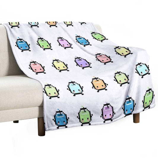 Stardew Valley Pastel Junimos Throw Blanket