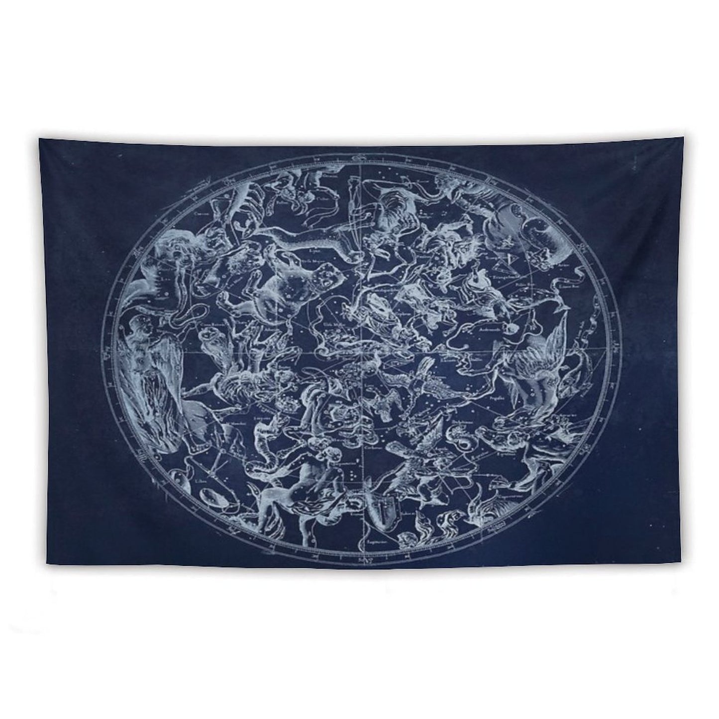 Vintage Constellations & Astrological Signs White Tapestry