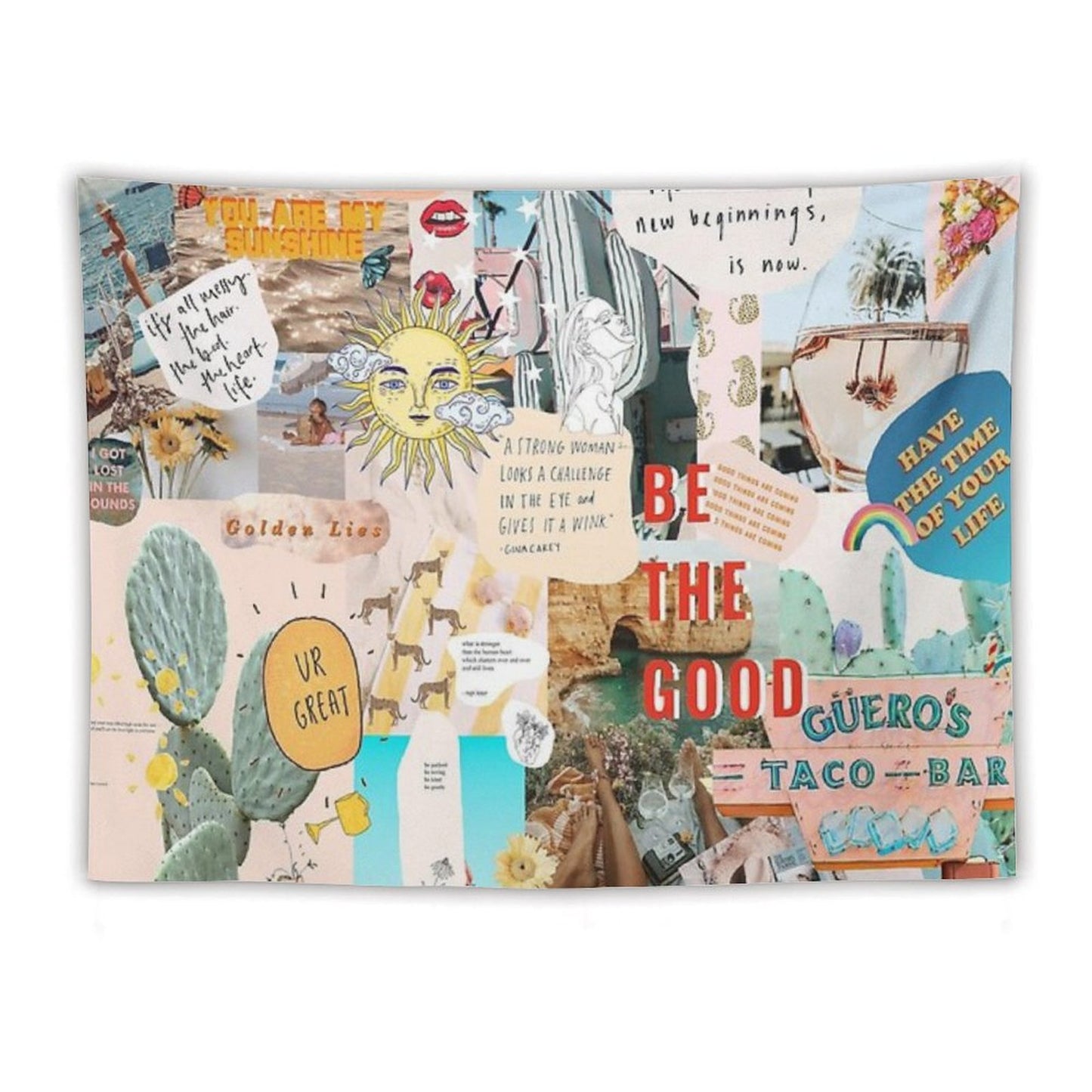 SUMMER COLLAGE TAPESTRY - PHONE CASE Tapestry