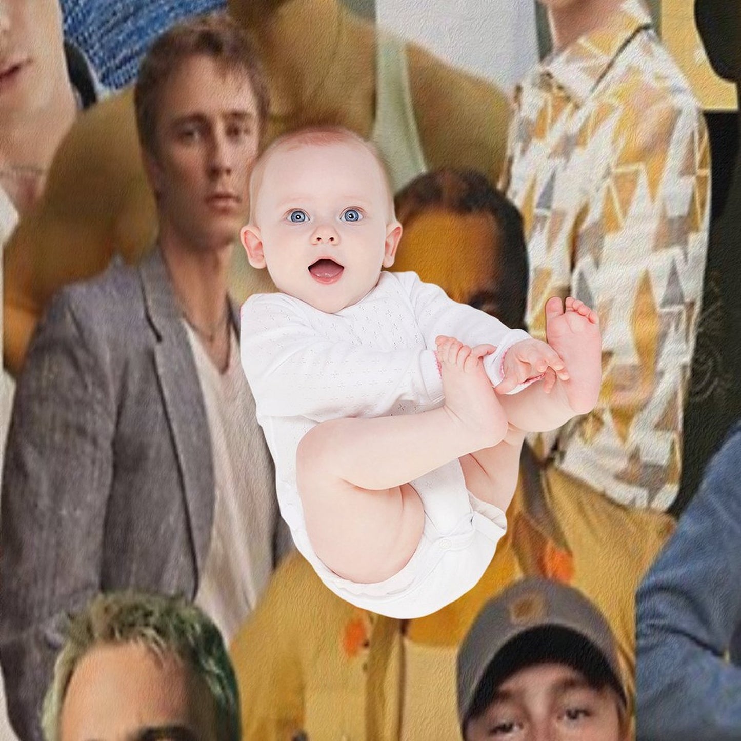 Drew Starkey Photo Collage Throw Blanket
