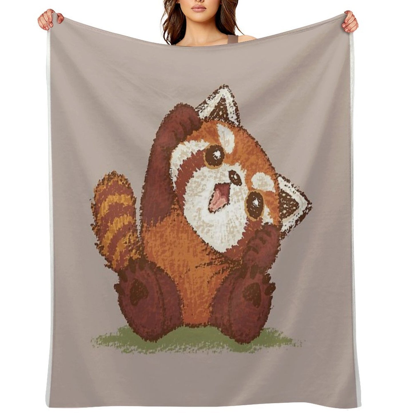 Cute Red Panda Throw Blanket