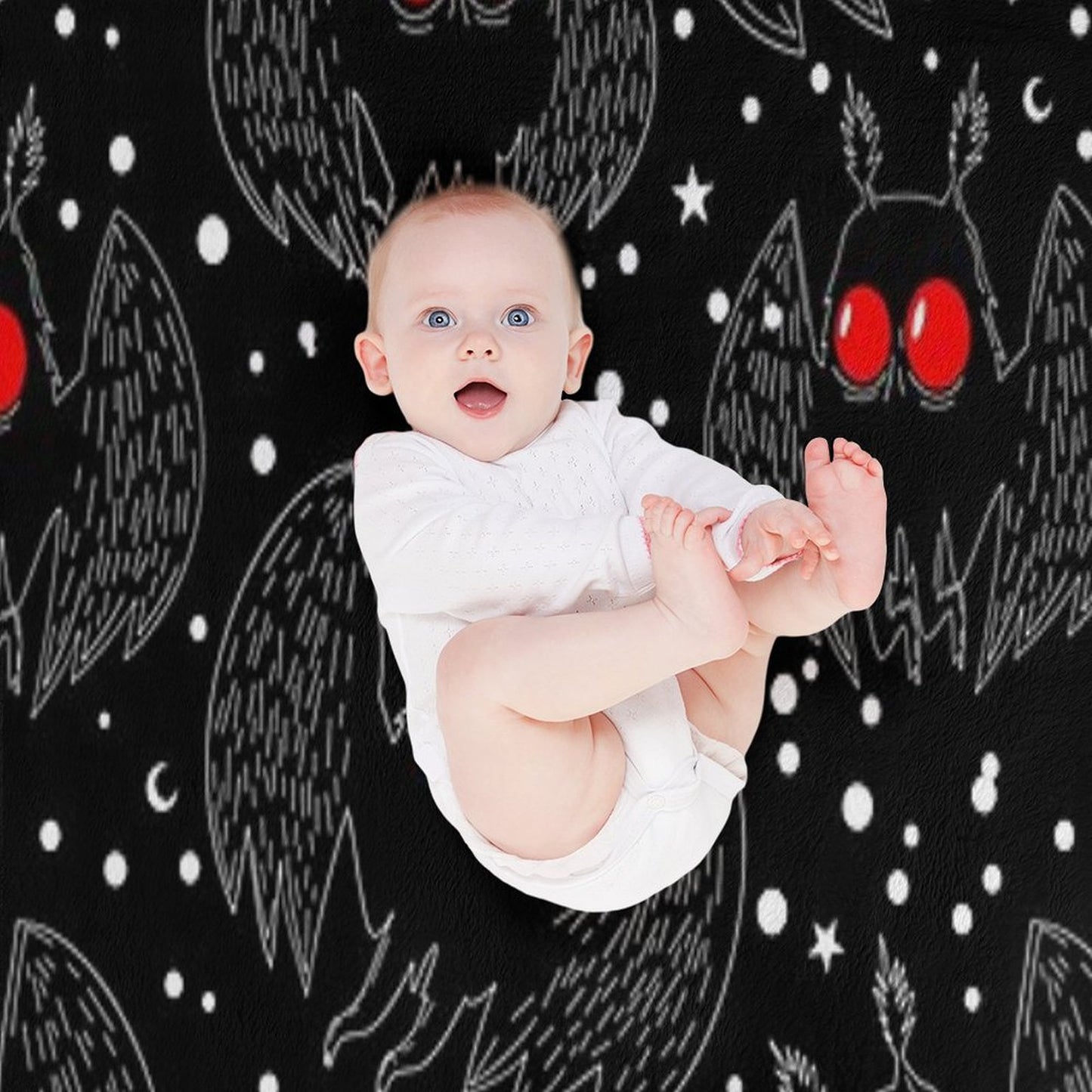 Mothman Night Throw Blanket