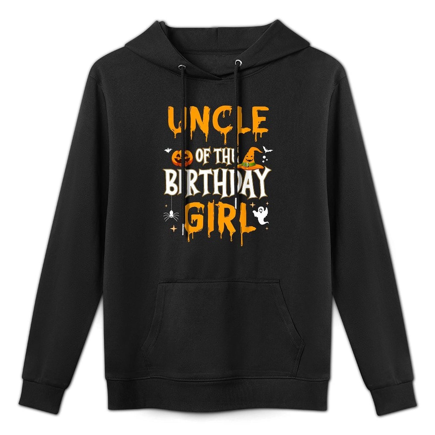 Uncle of The Birthday Girl Halloween 1st Birthday Girl Medium-Weight Fabric Hoodie