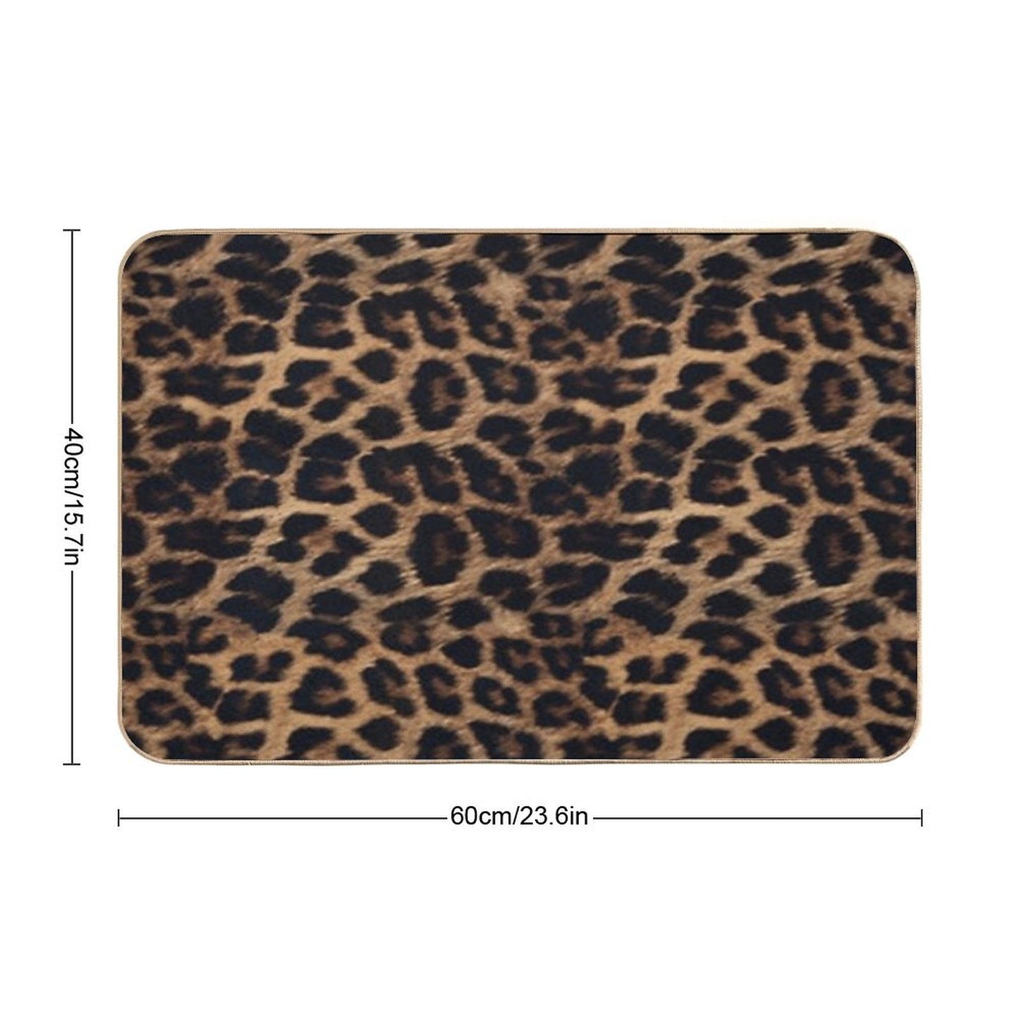 Leopard Print Bath Mat